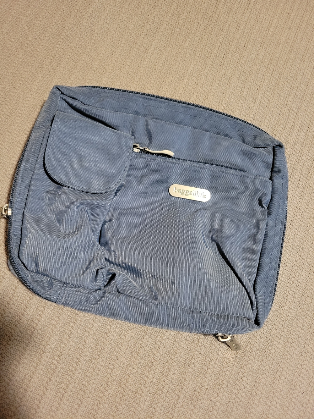 Baggallini Slate Blue Crossbody Pouch